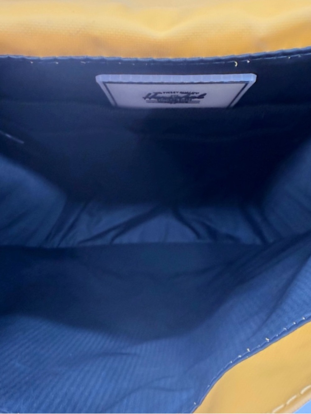 Herschel Waterproof Yellow Backpack Rain Travel School Bag Unisex - Picture 8 of 11